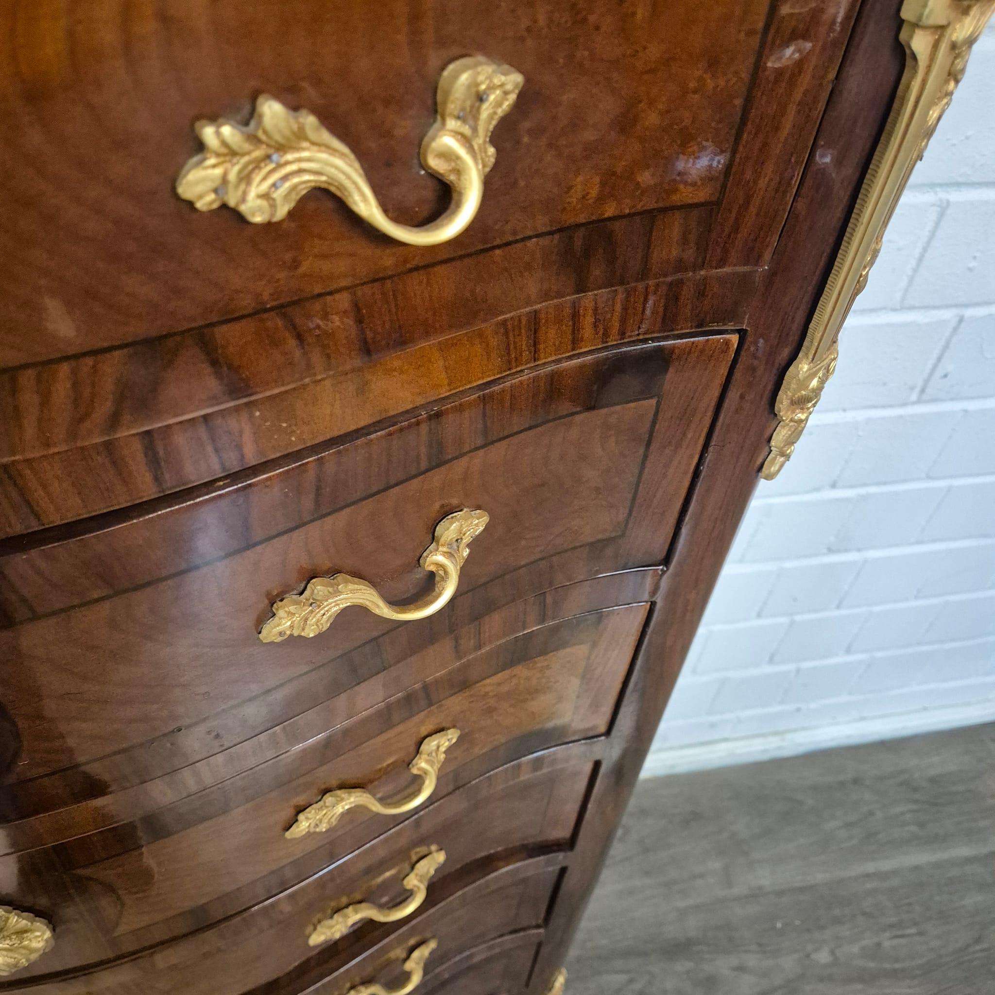 Ladenkast Noten Barokstijl 1,56 m - Afbeelding 7
