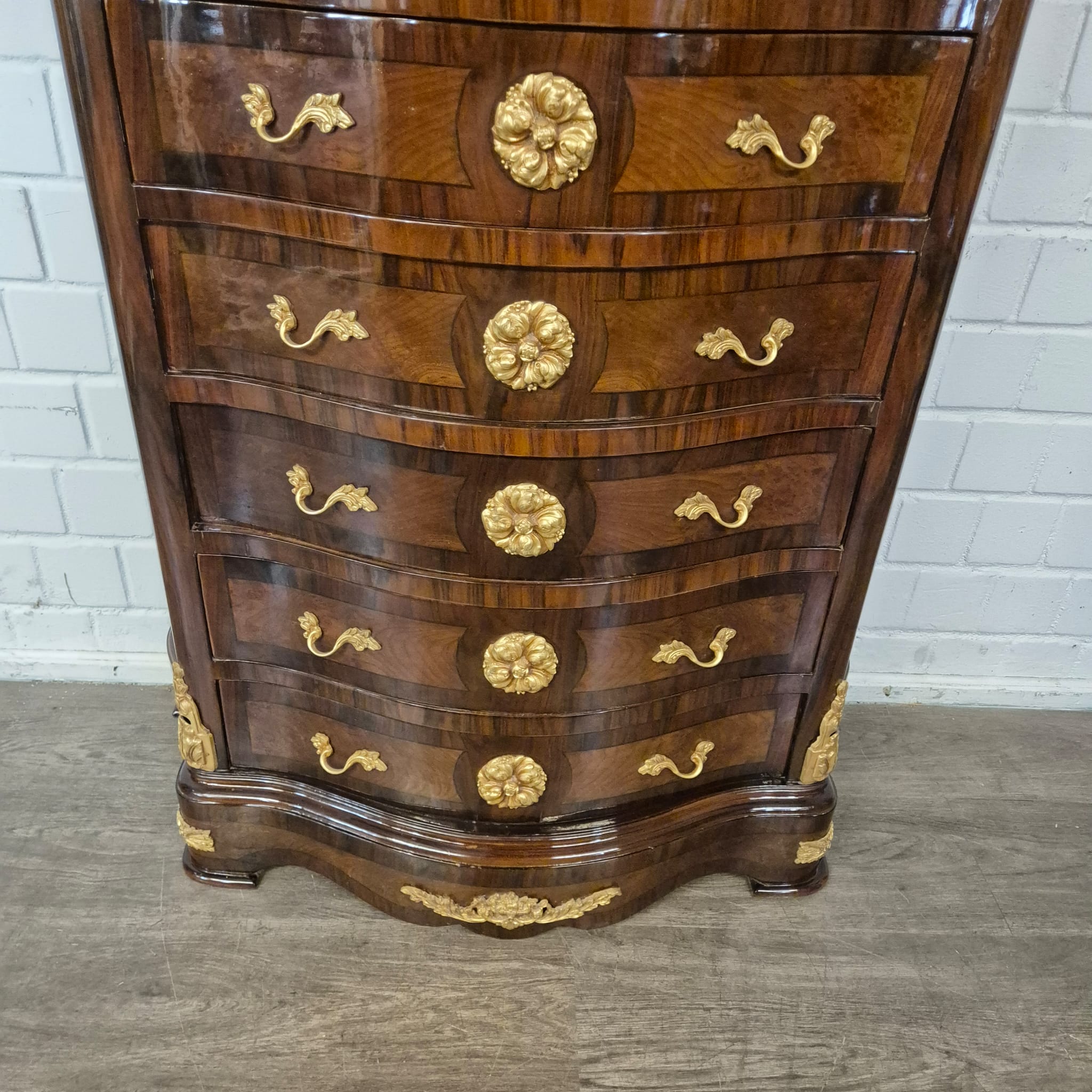 Ladenkast Noten Barokstijl 1,56 m - Afbeelding 9