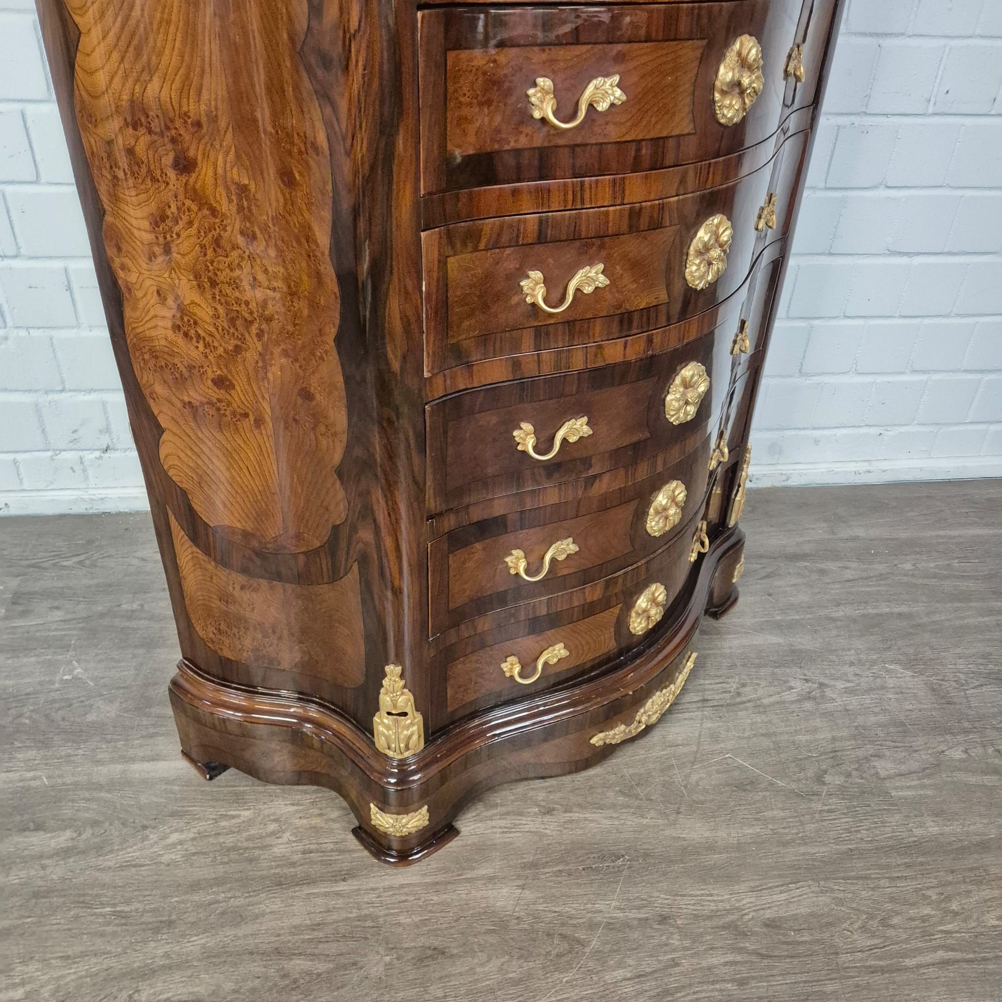 Ladenkast Noten Barokstijl 1,56 m - Afbeelding 8