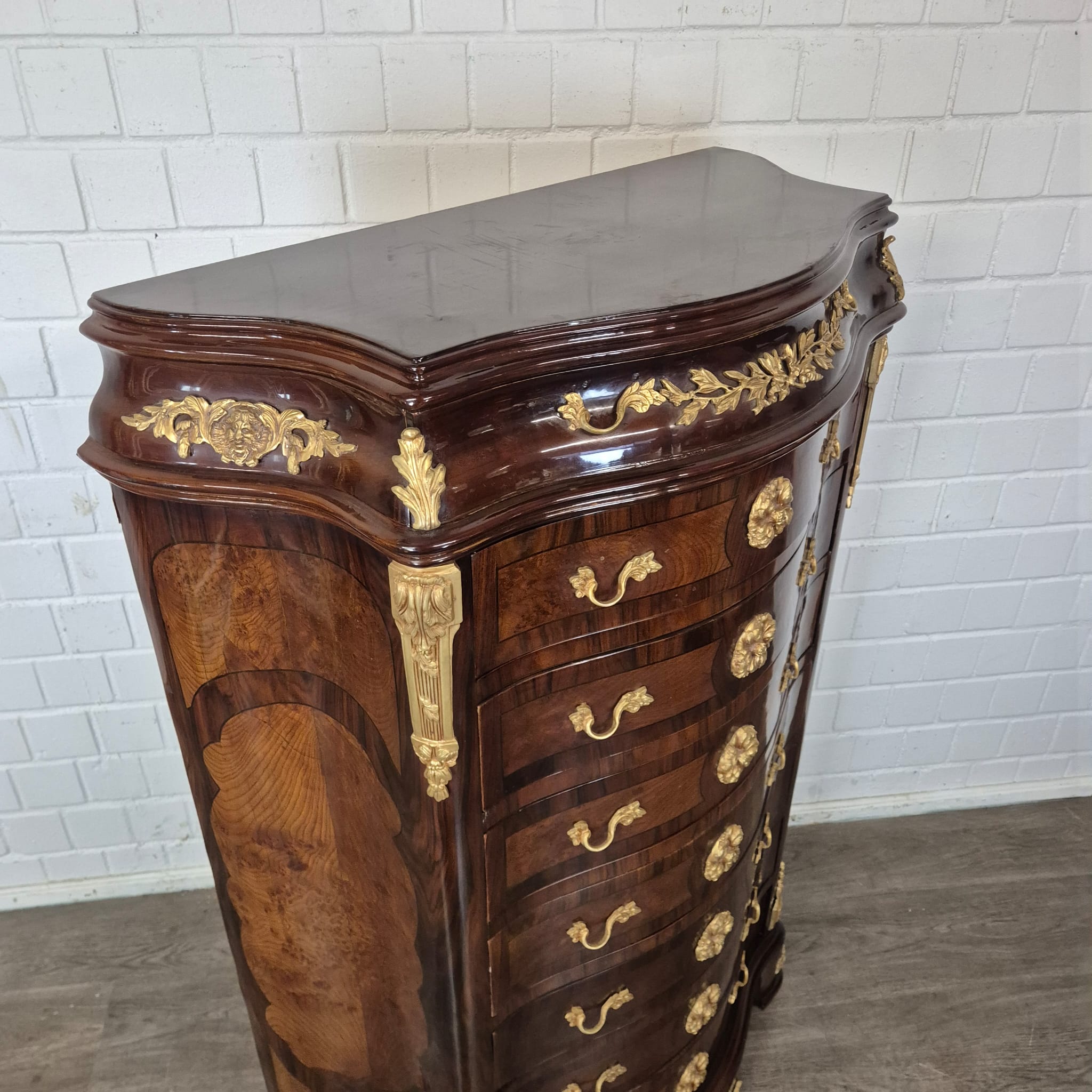Ladenkast Noten Barokstijl 1,56 m - Afbeelding 5