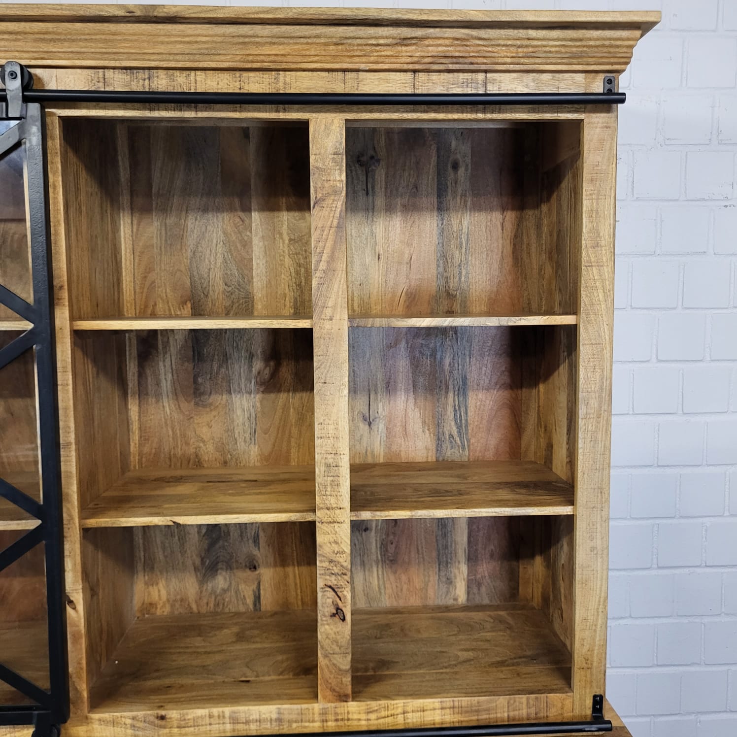 Vitrine Boekenkast Mangohout 1,60 m - Afbeelding 16