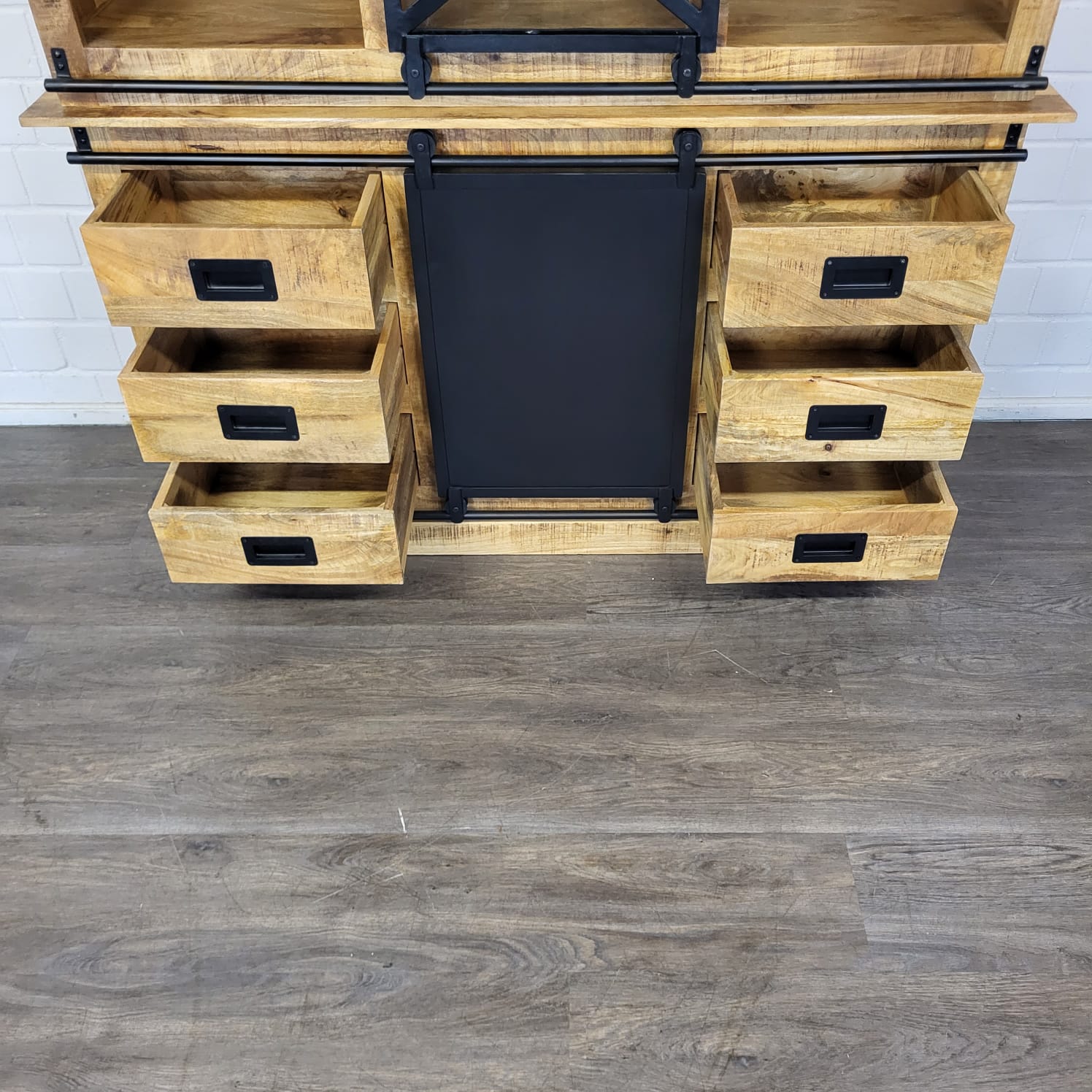 Vitrine Boekenkast Mangohout 1,60 m - Afbeelding 19