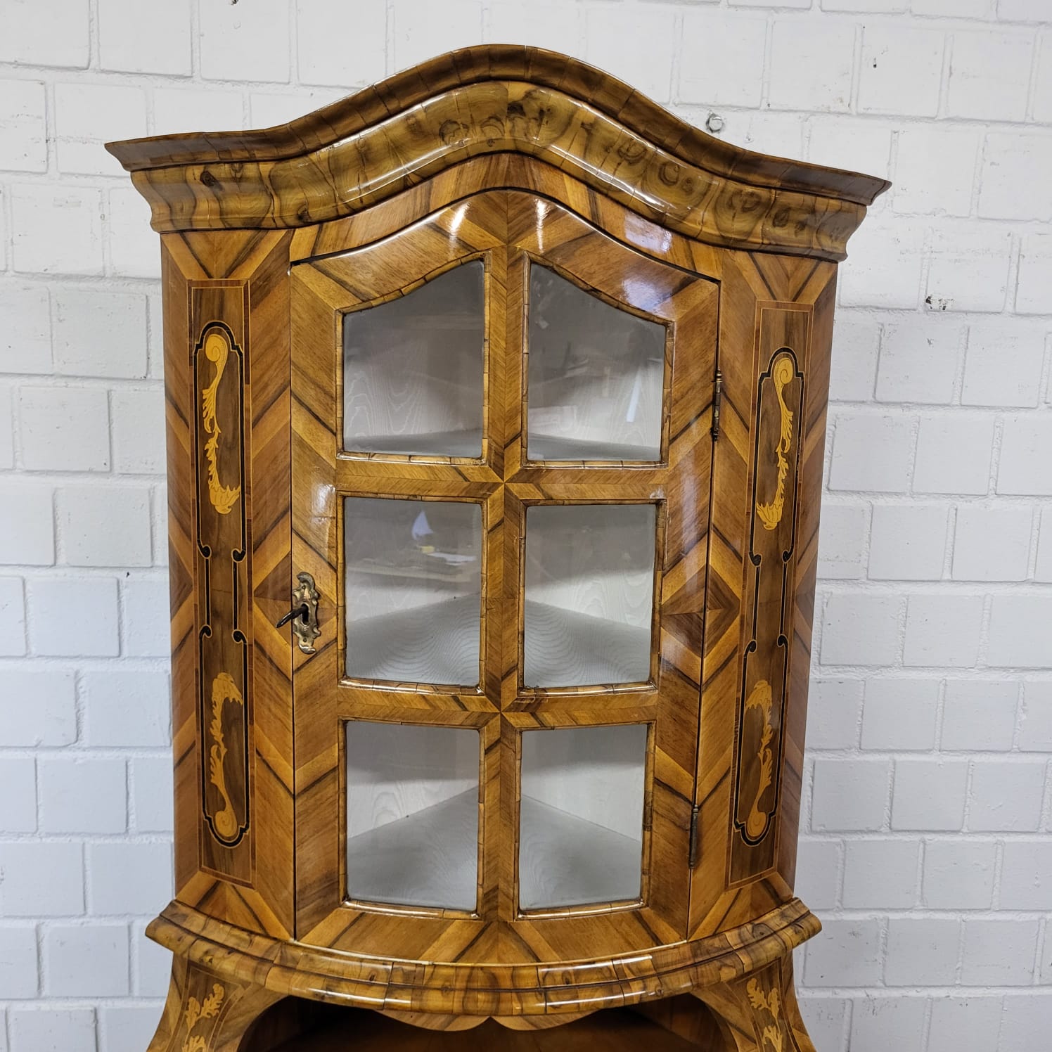 Hoekkast Barok 1780 Noten - Afbeelding 7