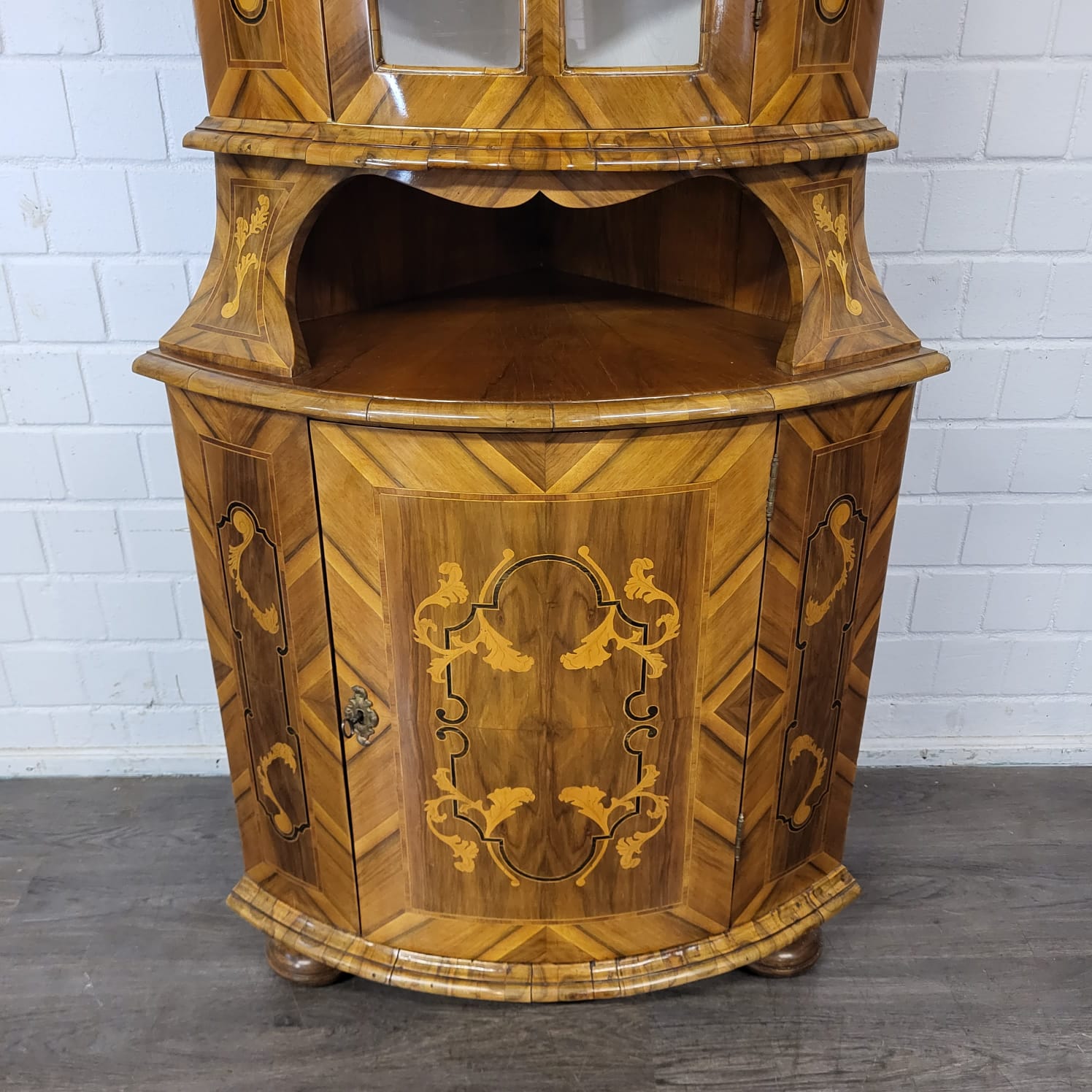 Hoekkast Barok 1780 Noten - Afbeelding 13