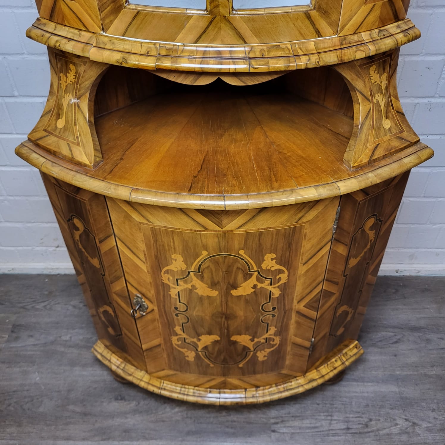 Hoekkast Barok 1780 Noten - Afbeelding 10