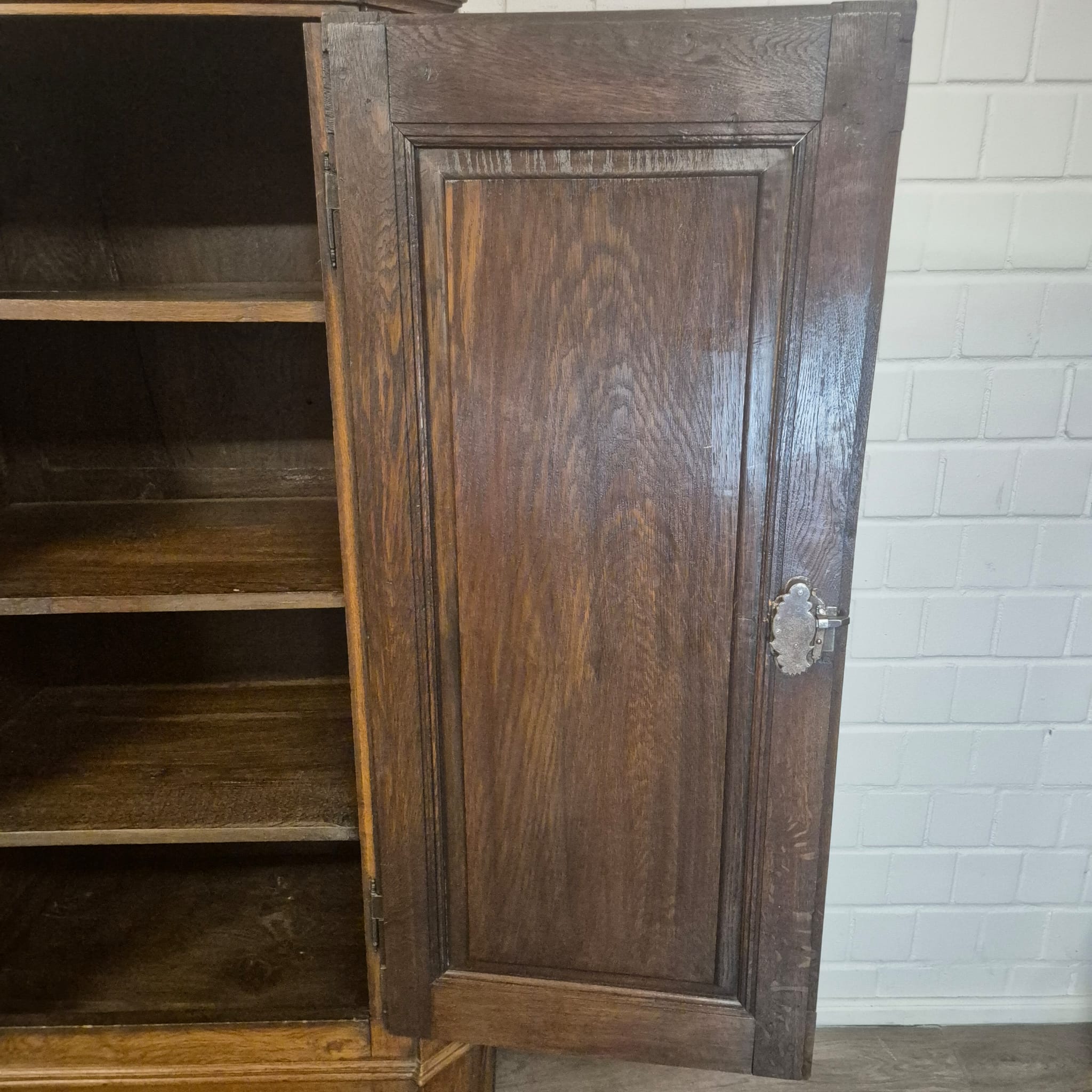 Kast Kledingkast Laat Barok 1810 Eiken - Afbeelding 19