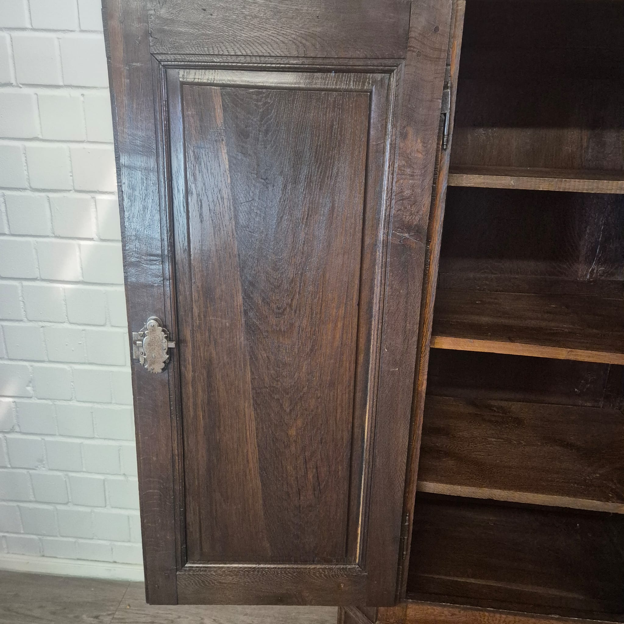 Kast Kledingkast Laat Barok 1810 Eiken - Afbeelding 18