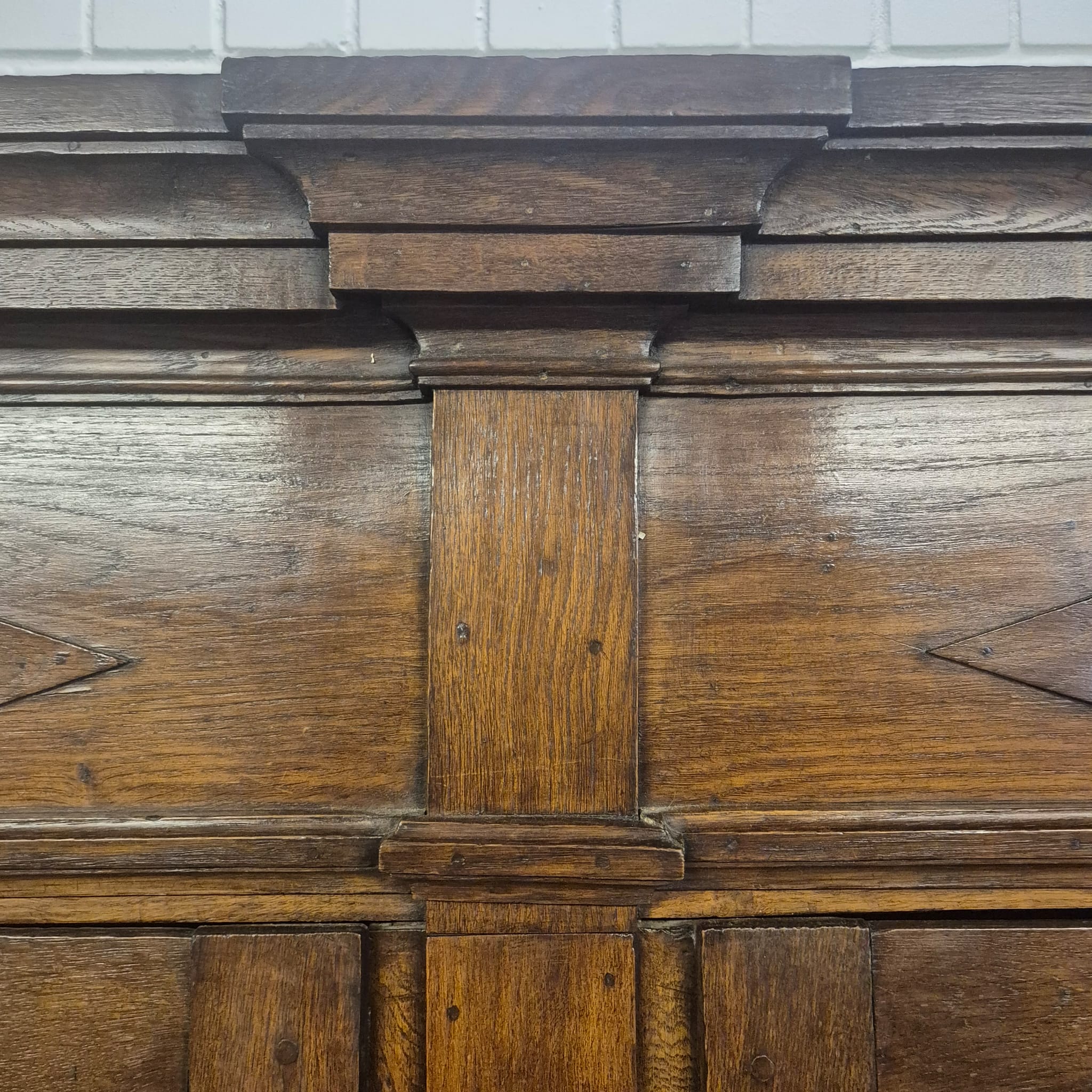 Kast Kledingkast Laat Barok 1810 Eiken - Afbeelding 10