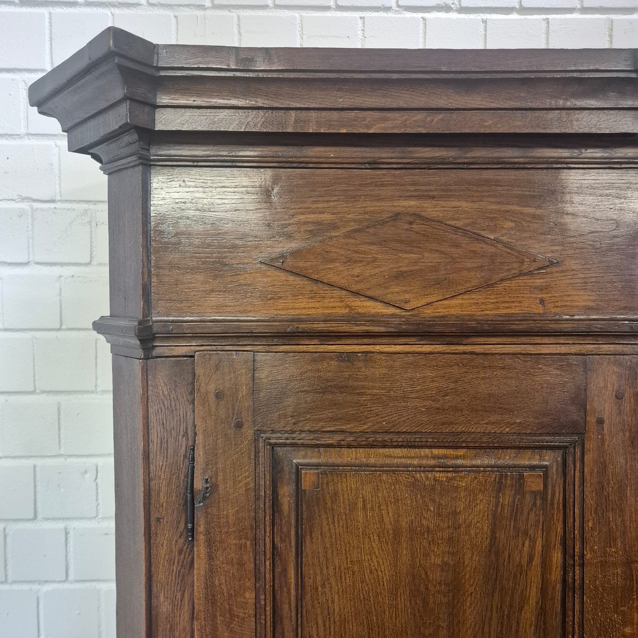 Kast Kledingkast Laat Barok 1810 Eiken - Afbeelding 9