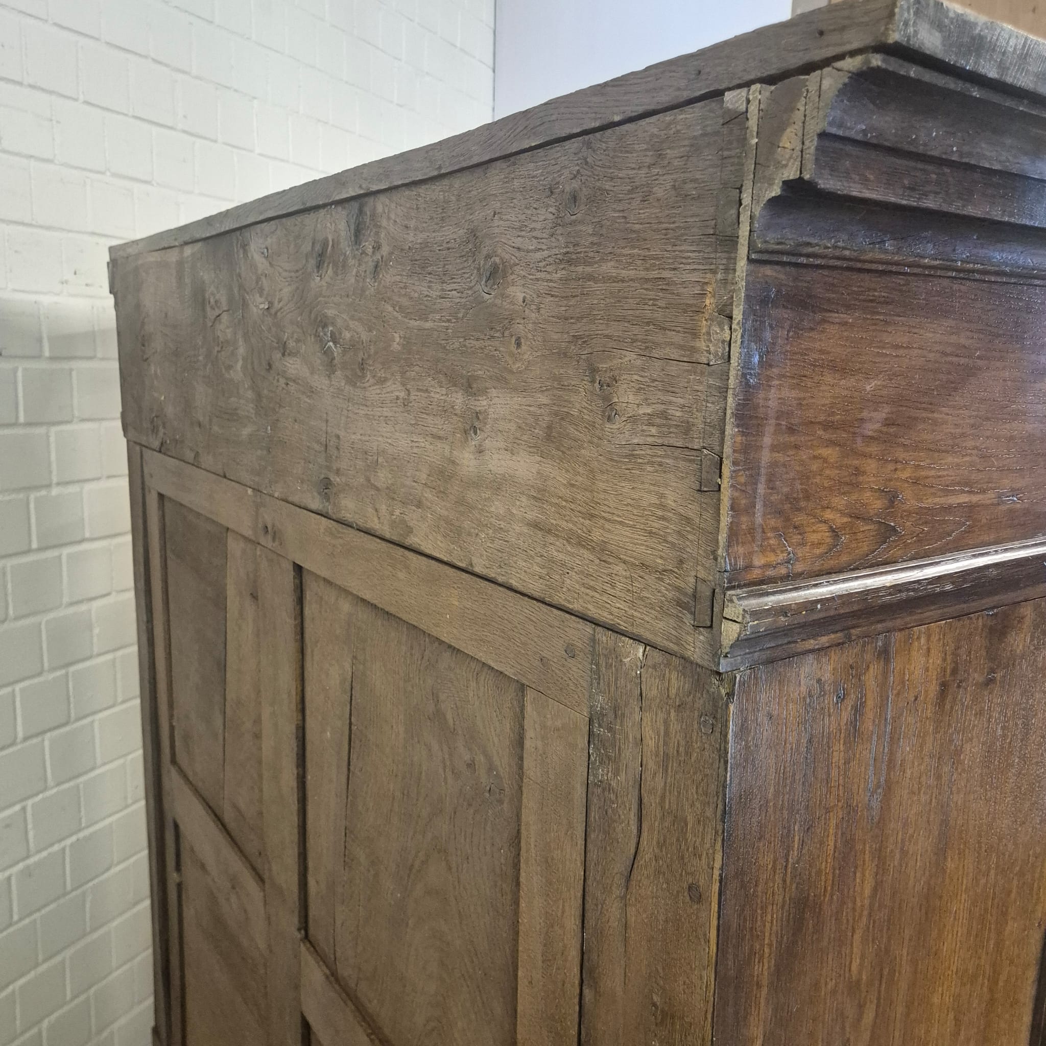 Kast Kledingkast Laat Barok 1810 Eiken - Afbeelding 25