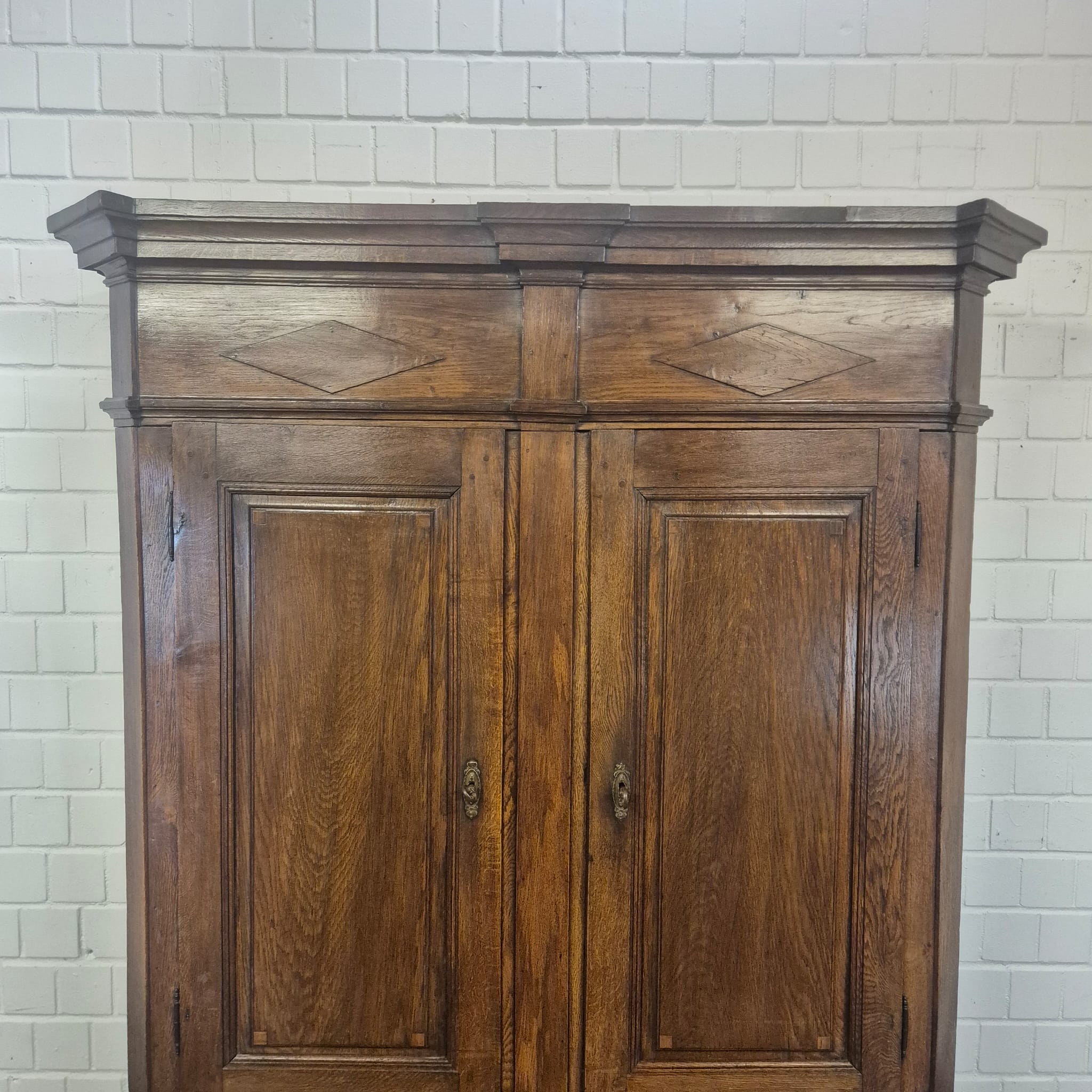 Kast Kledingkast Laat Barok 1810 Eiken - Afbeelding 6