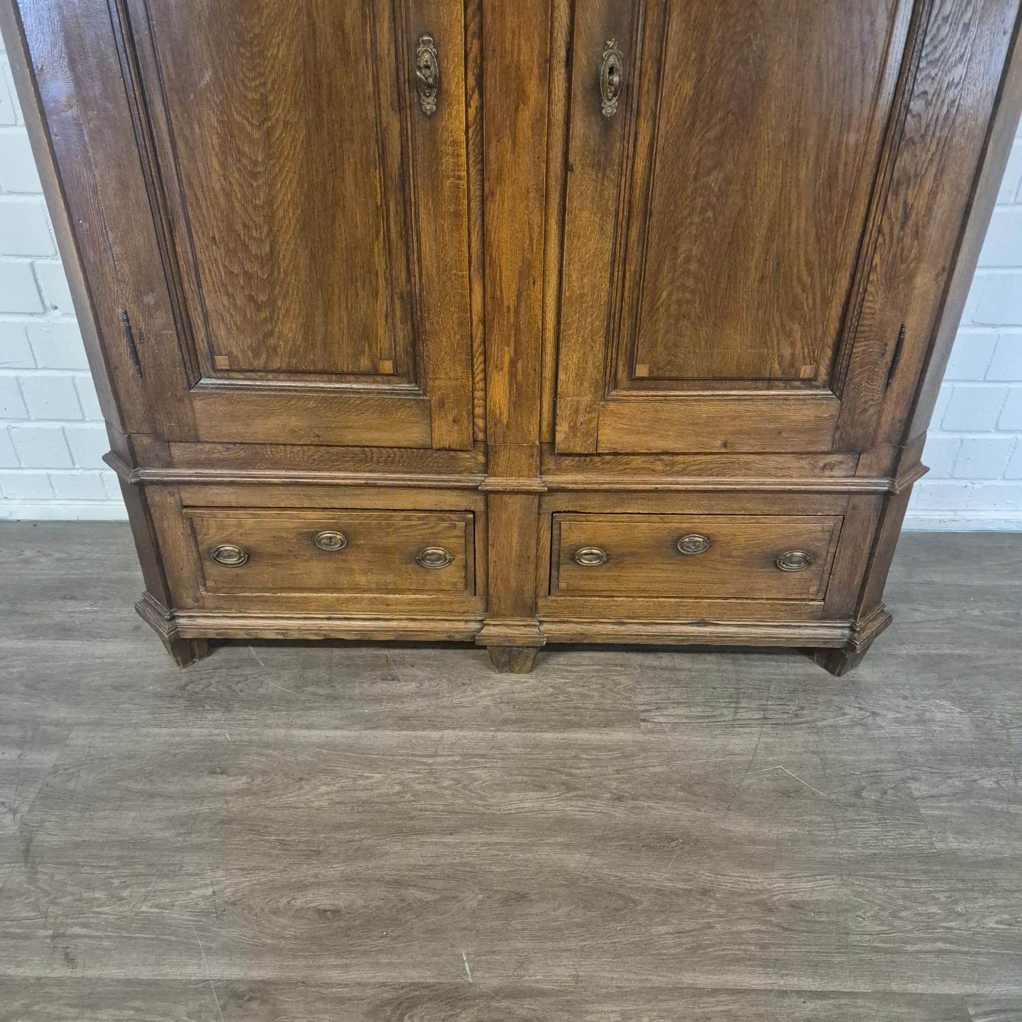 Kast Kledingkast Laat Barok 1810 Eiken - Afbeelding 7
