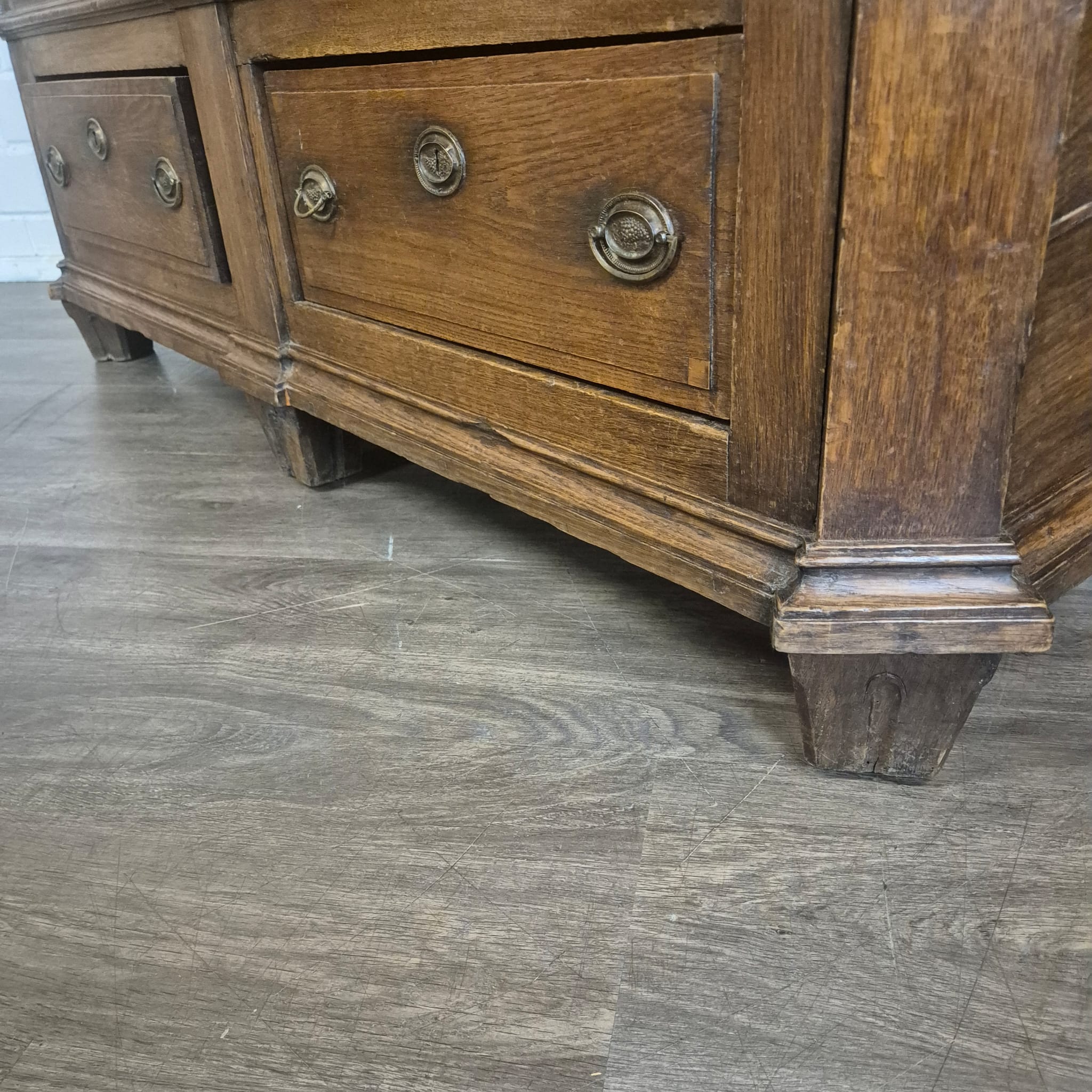 Kast Kledingkast Laat Barok 1810 Eiken - Afbeelding 13