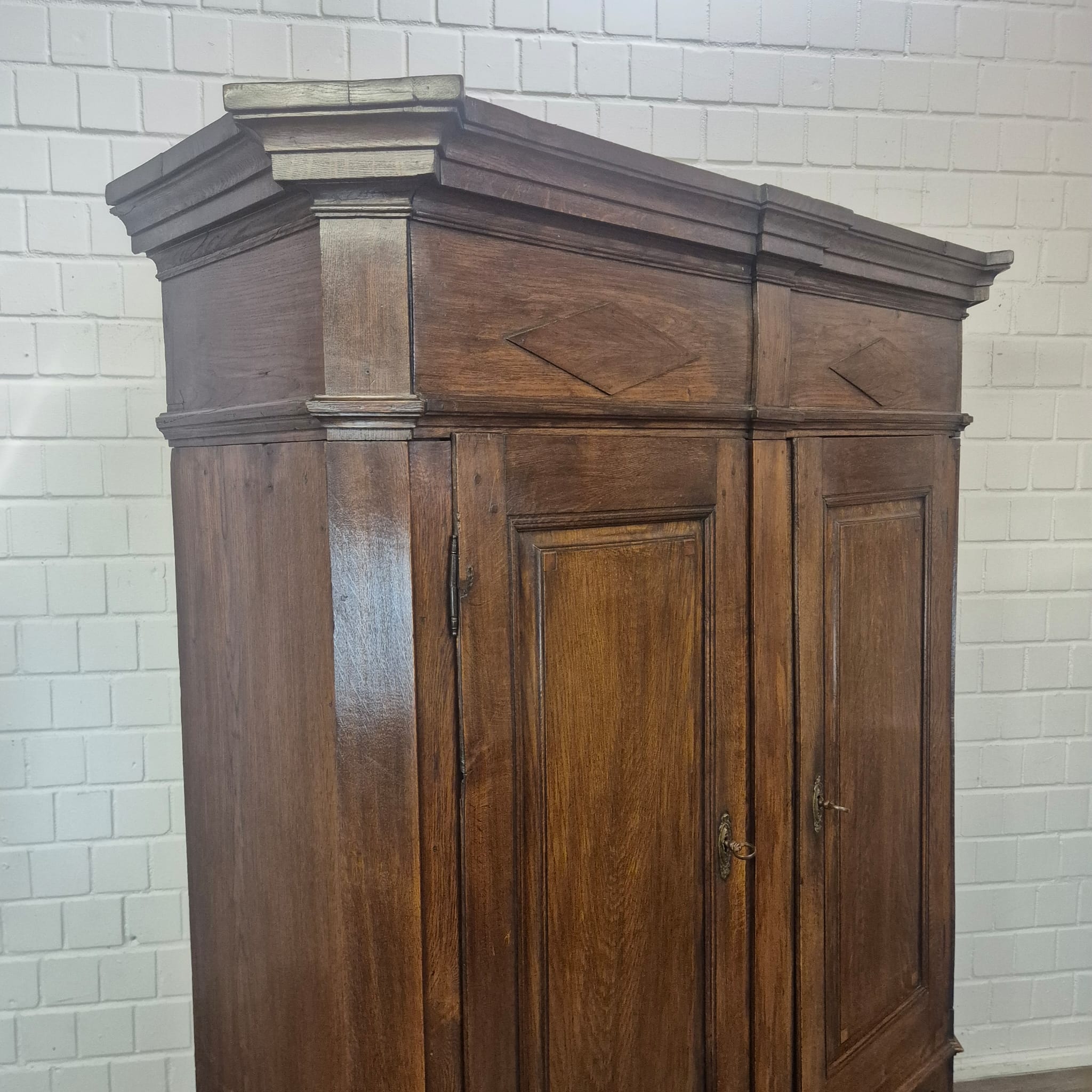 Kast Kledingkast Laat Barok 1810 Eiken - Afbeelding 8