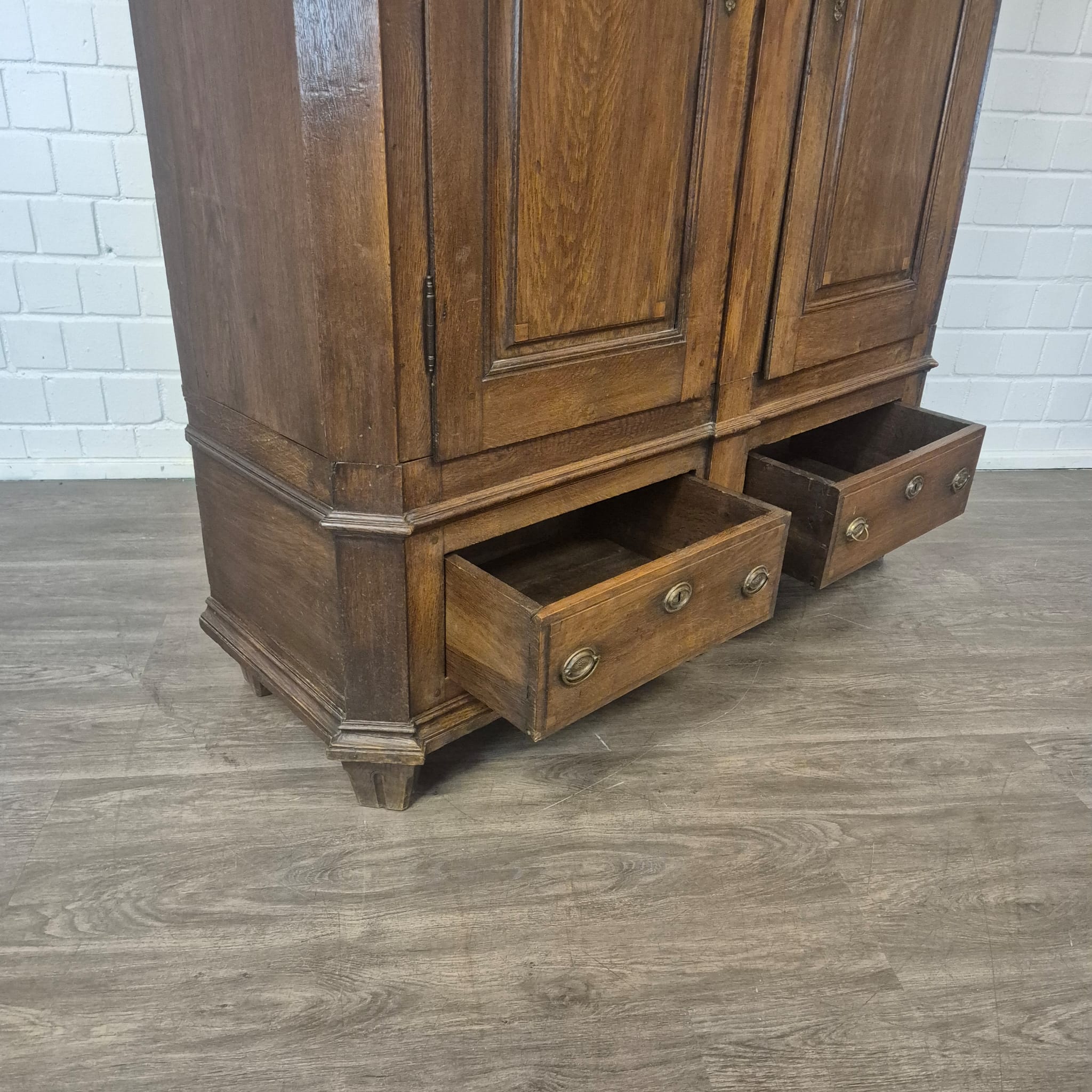 Kast Kledingkast Laat Barok 1810 Eiken - Afbeelding 23