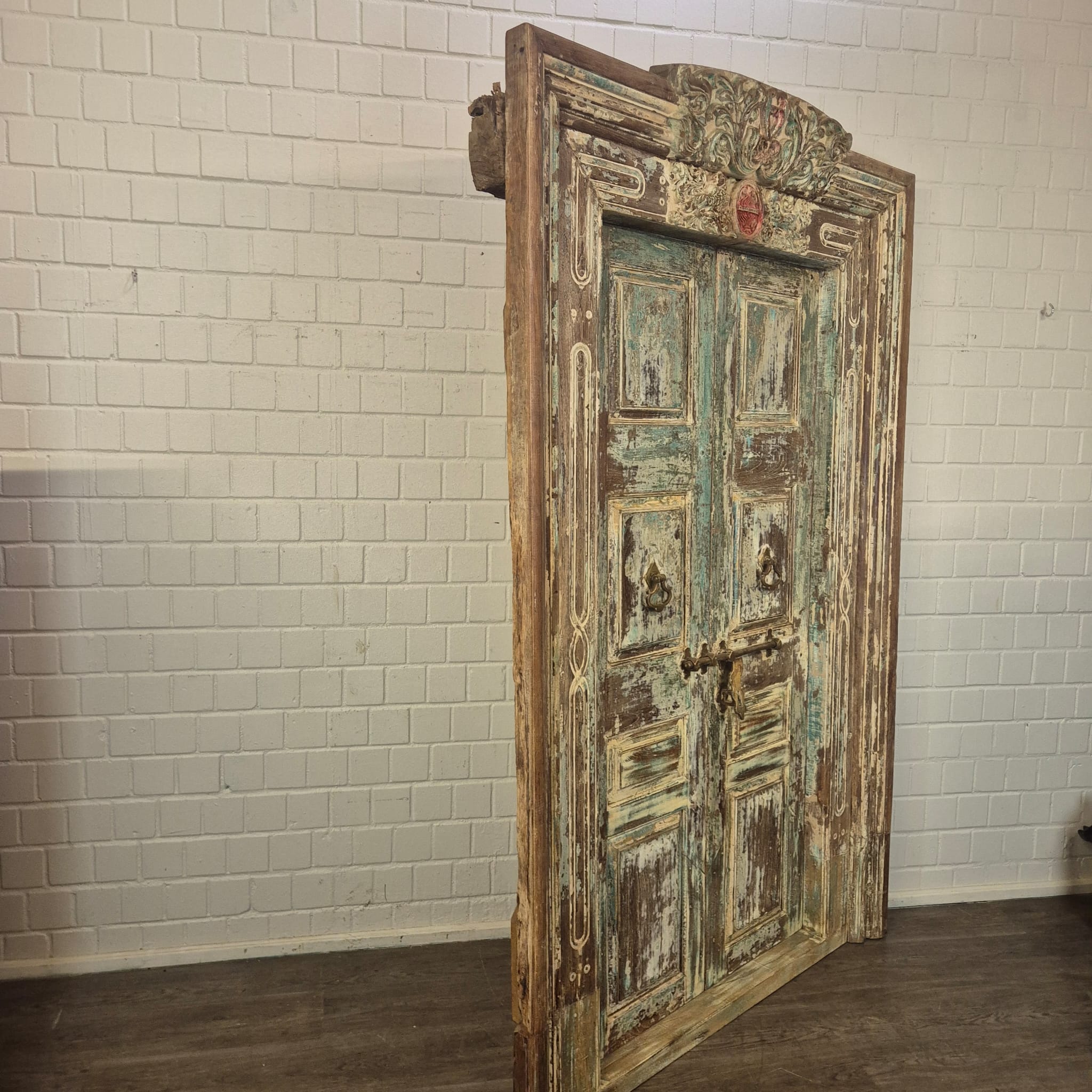 Voordeur Huisdeur Antiek 1880 Teak - Afbeelding 7