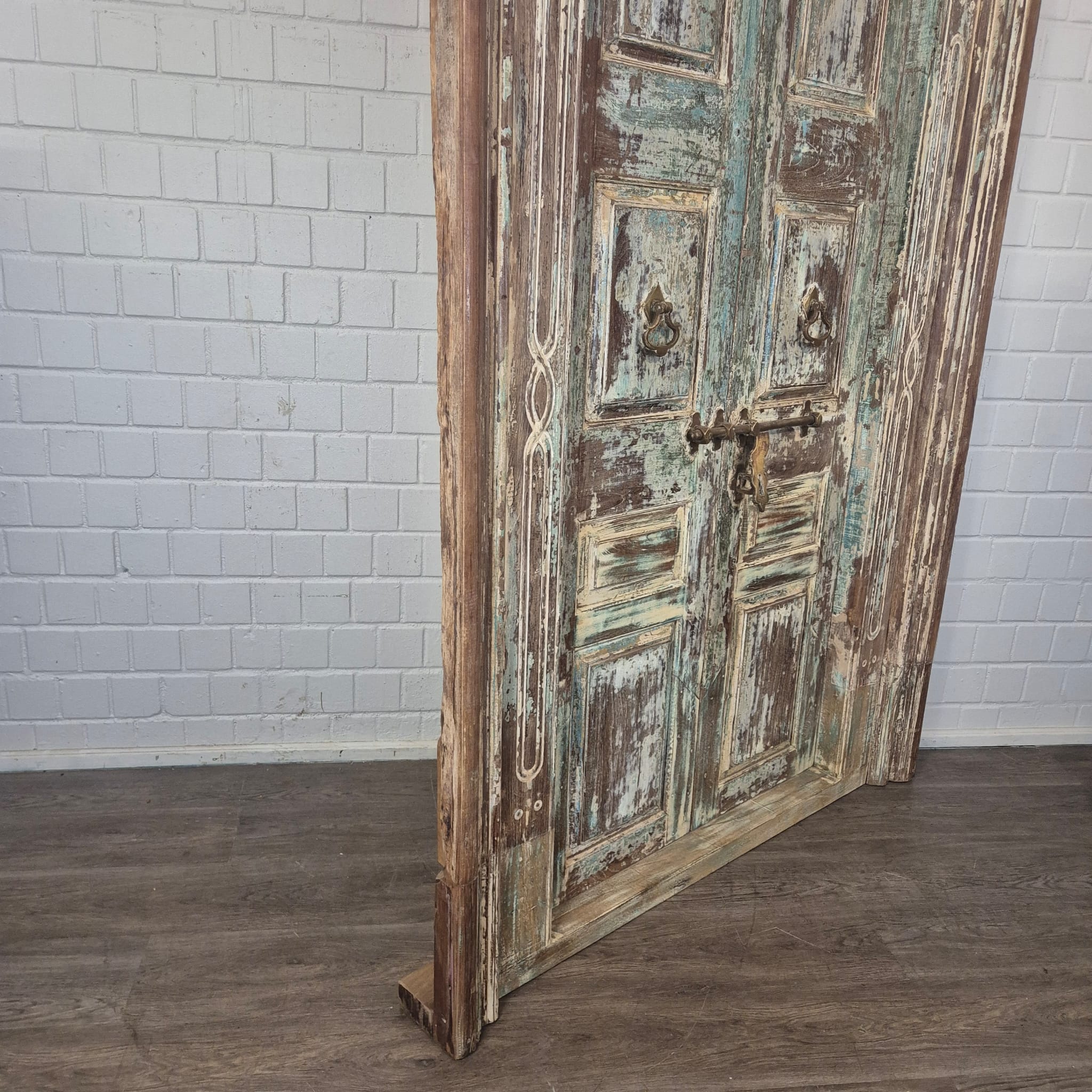 Voordeur Huisdeur Antiek 1880 Teak - Afbeelding 9