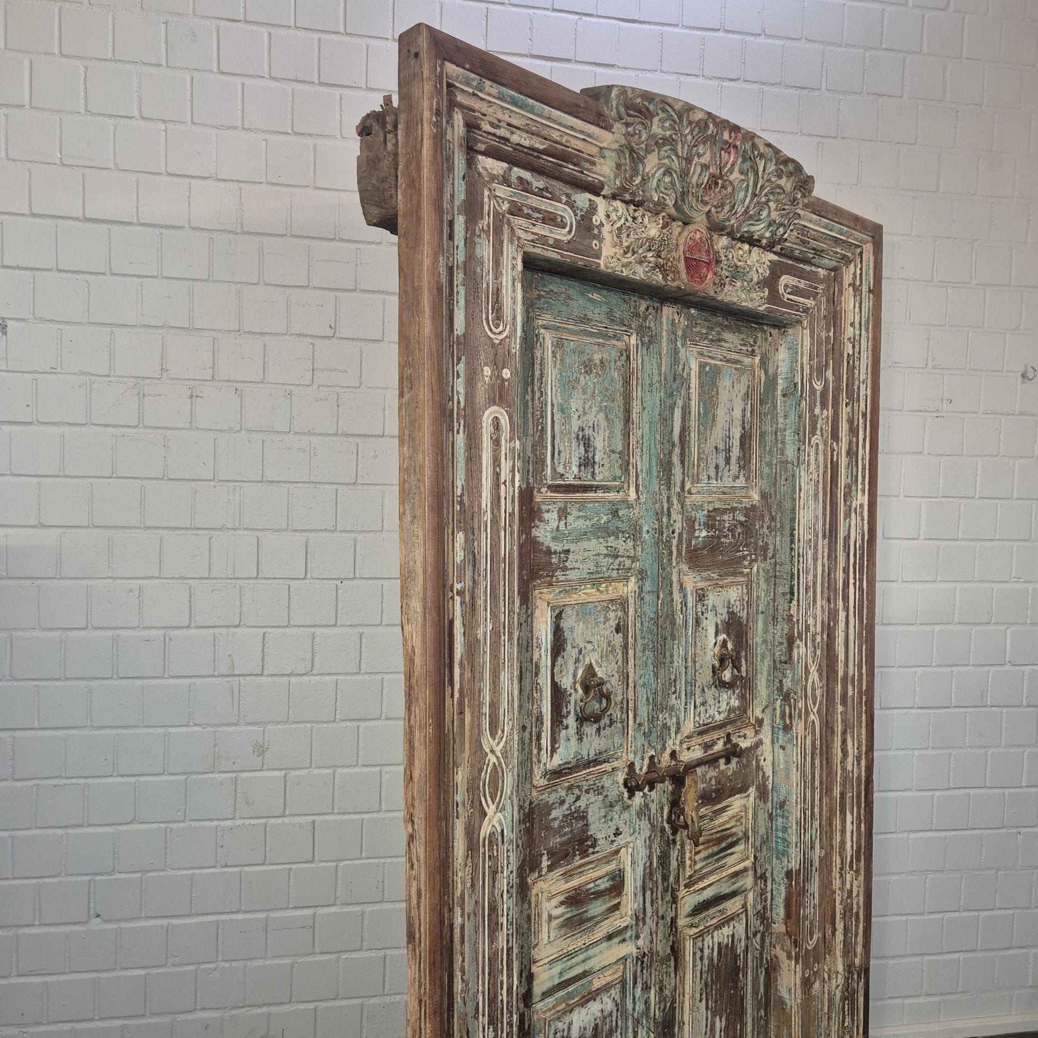 Voordeur Huisdeur Antiek 1880 Teak - Afbeelding 8