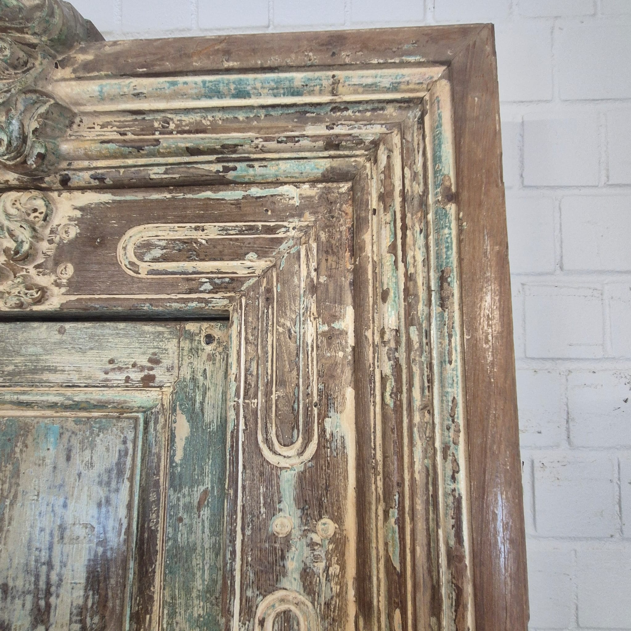 Voordeur Huisdeur Antiek 1880 Teak - Afbeelding 12