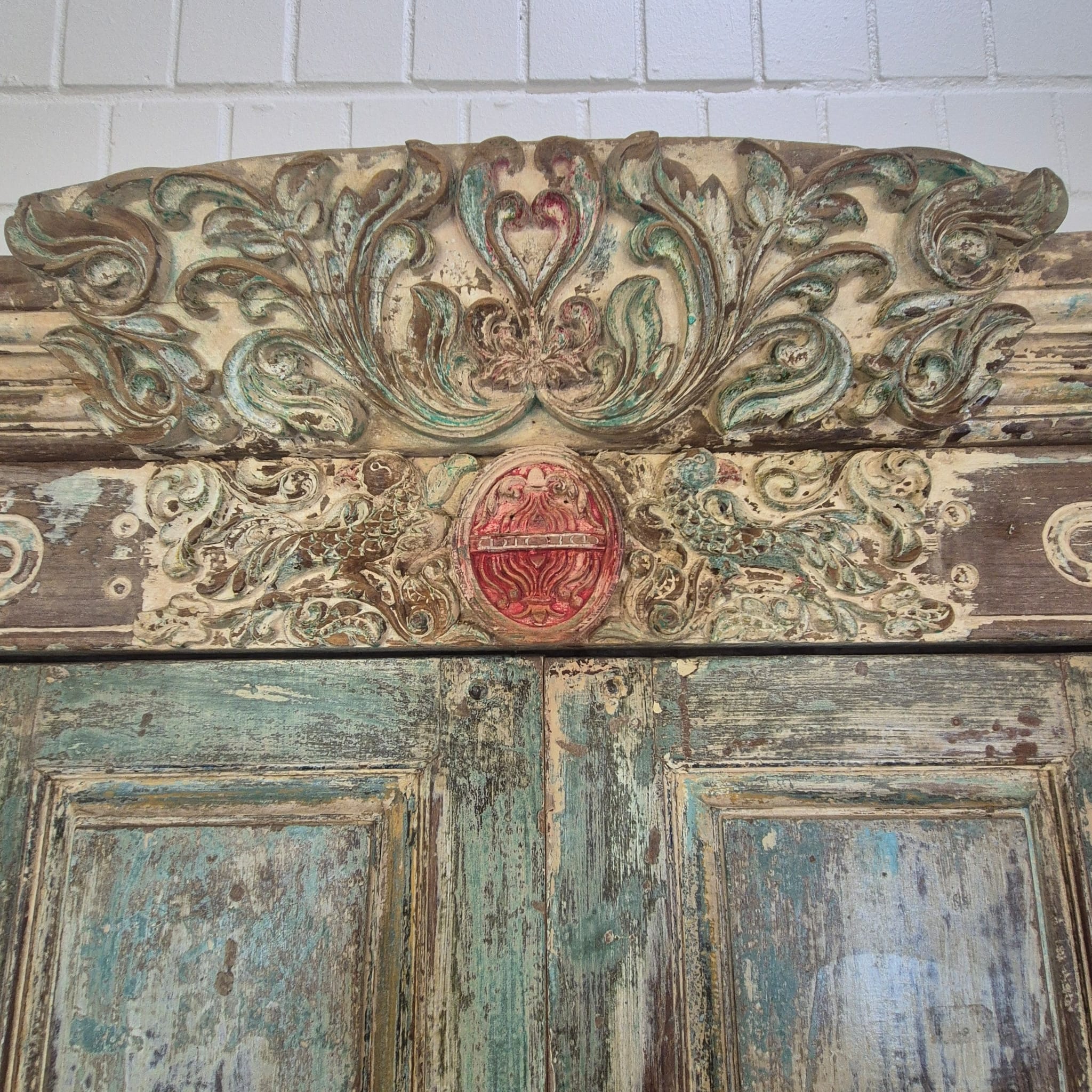 Voordeur Huisdeur Antiek 1880 Teak - Afbeelding 14
