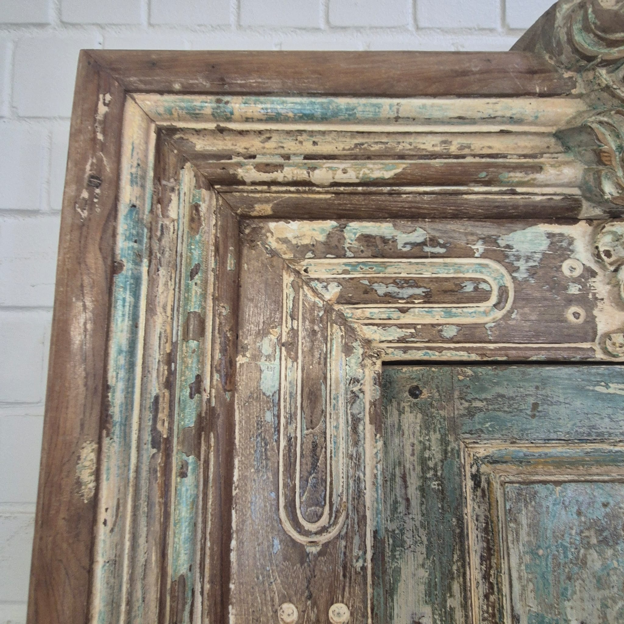 Voordeur Huisdeur Antiek 1880 Teak - Afbeelding 13