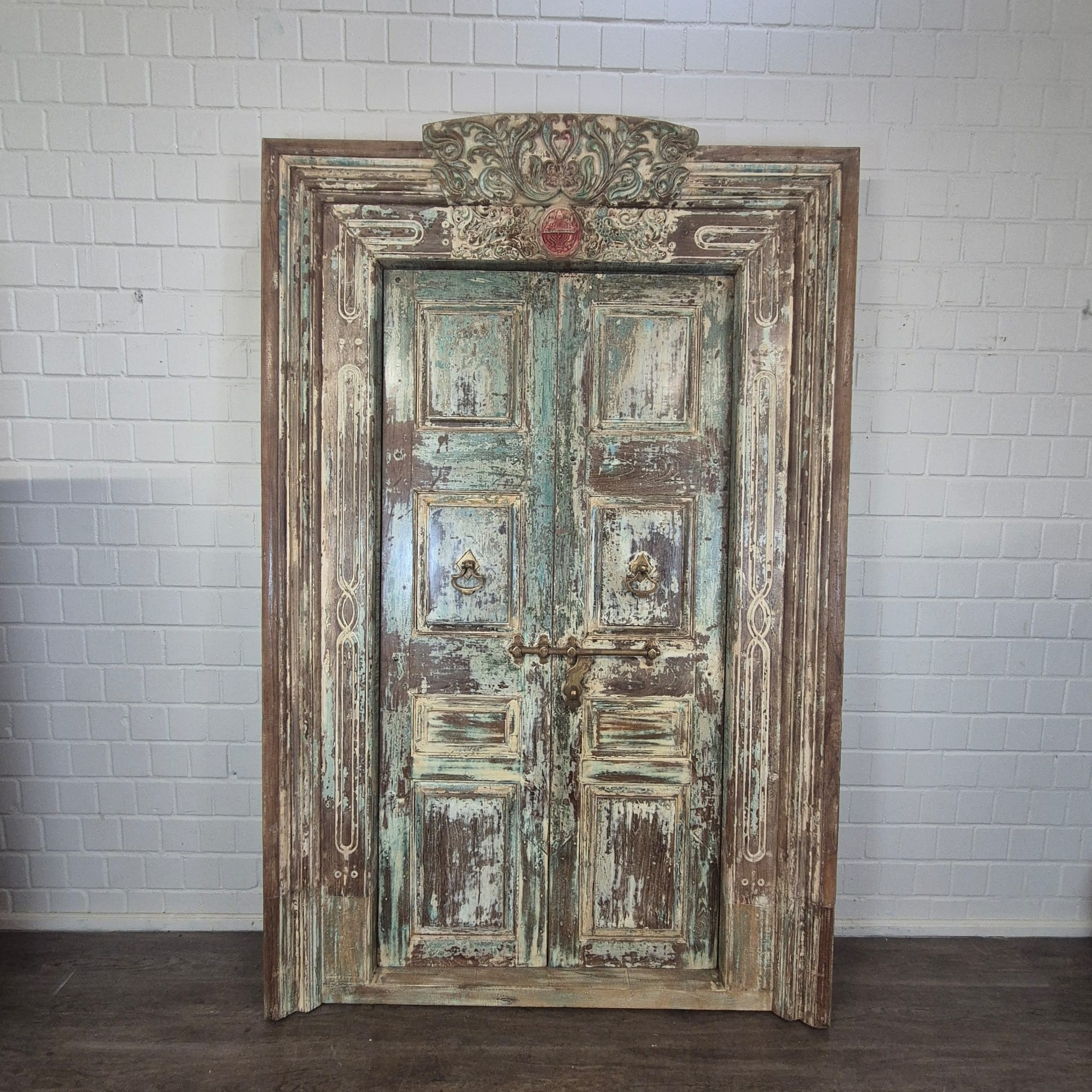 Voordeur Huisdeur Antiek 1880 Teak - Afbeelding 3