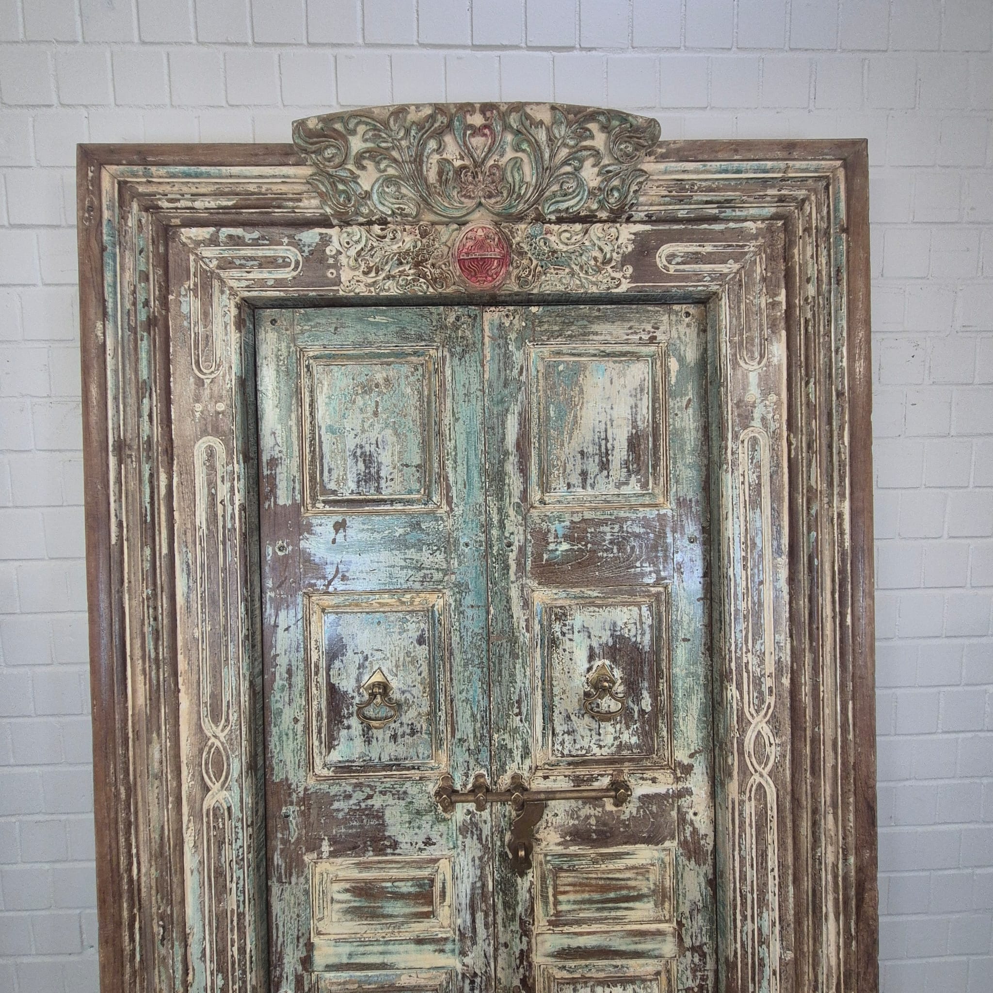 Voordeur Huisdeur Antiek 1880 Teak - Afbeelding 5