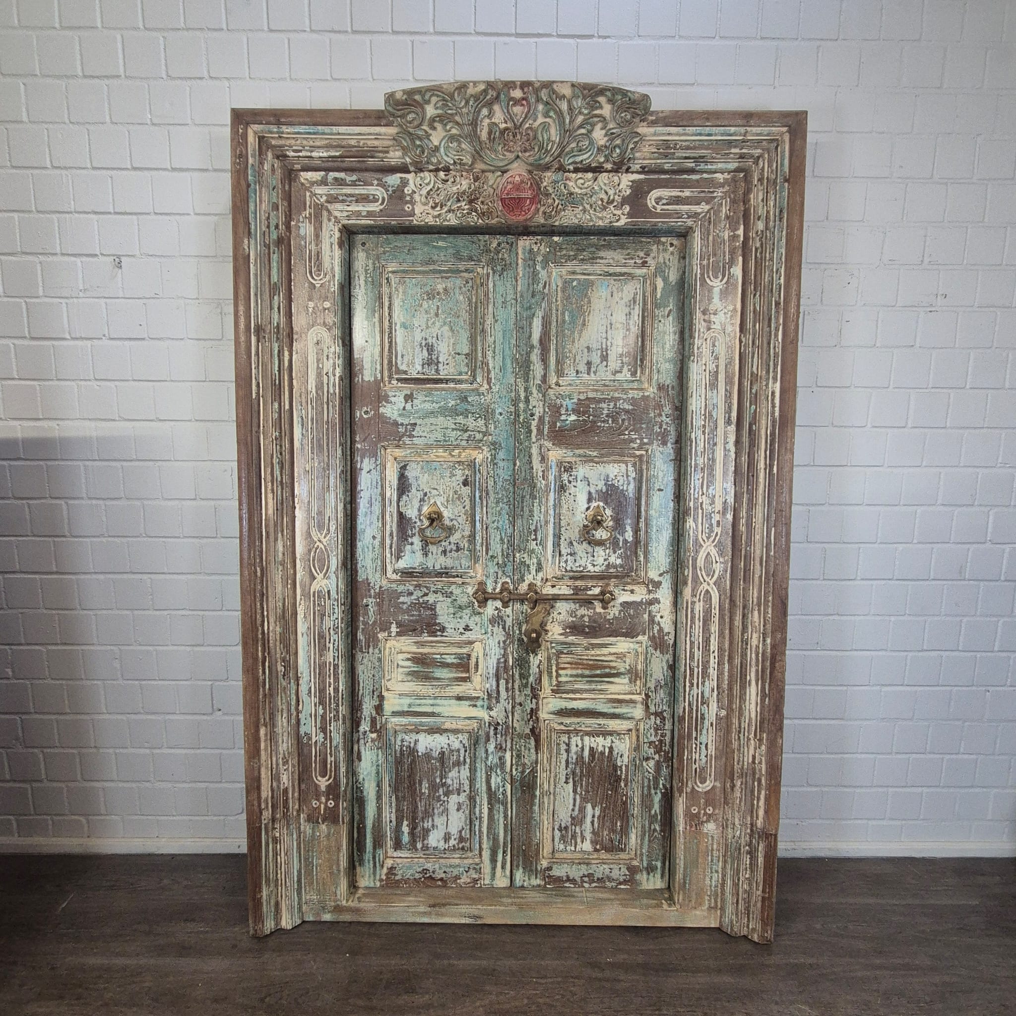 Voordeur Huisdeur Antiek 1880 Teak - Afbeelding 4