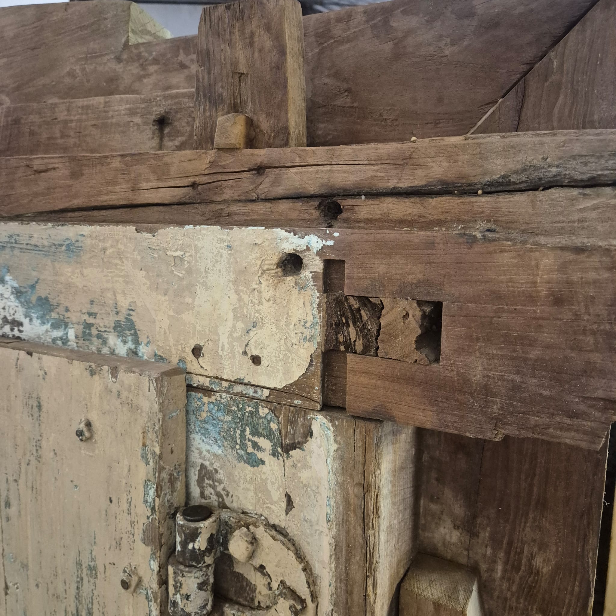 Voordeur Huisdeur Antiek 1880 Teak - Afbeelding 24