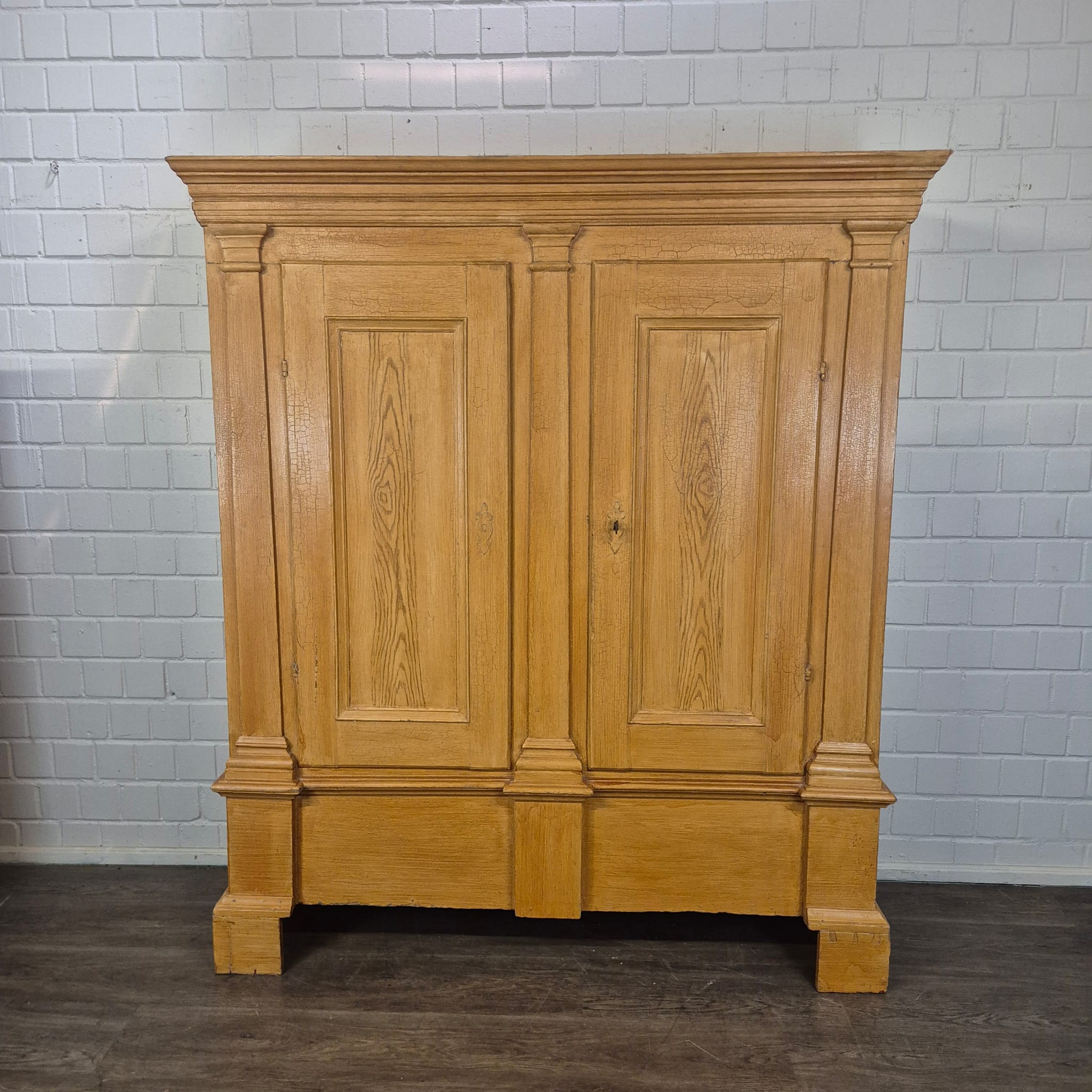 Kast Kledingkast Laatbarok Classicisme 1780 Eiken - Afbeelding 3