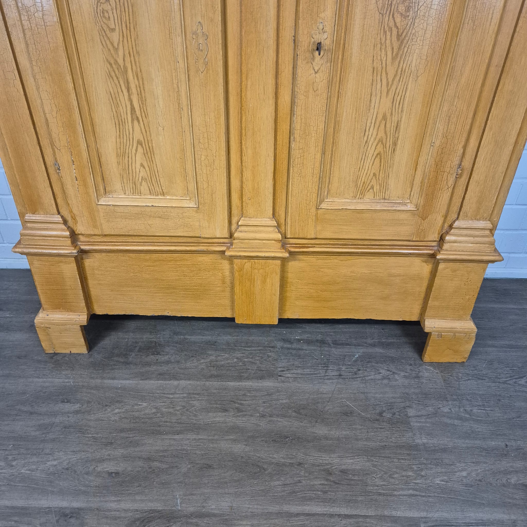 Kast Kledingkast Laatbarok Classicisme 1780 Eiken - Afbeelding 6