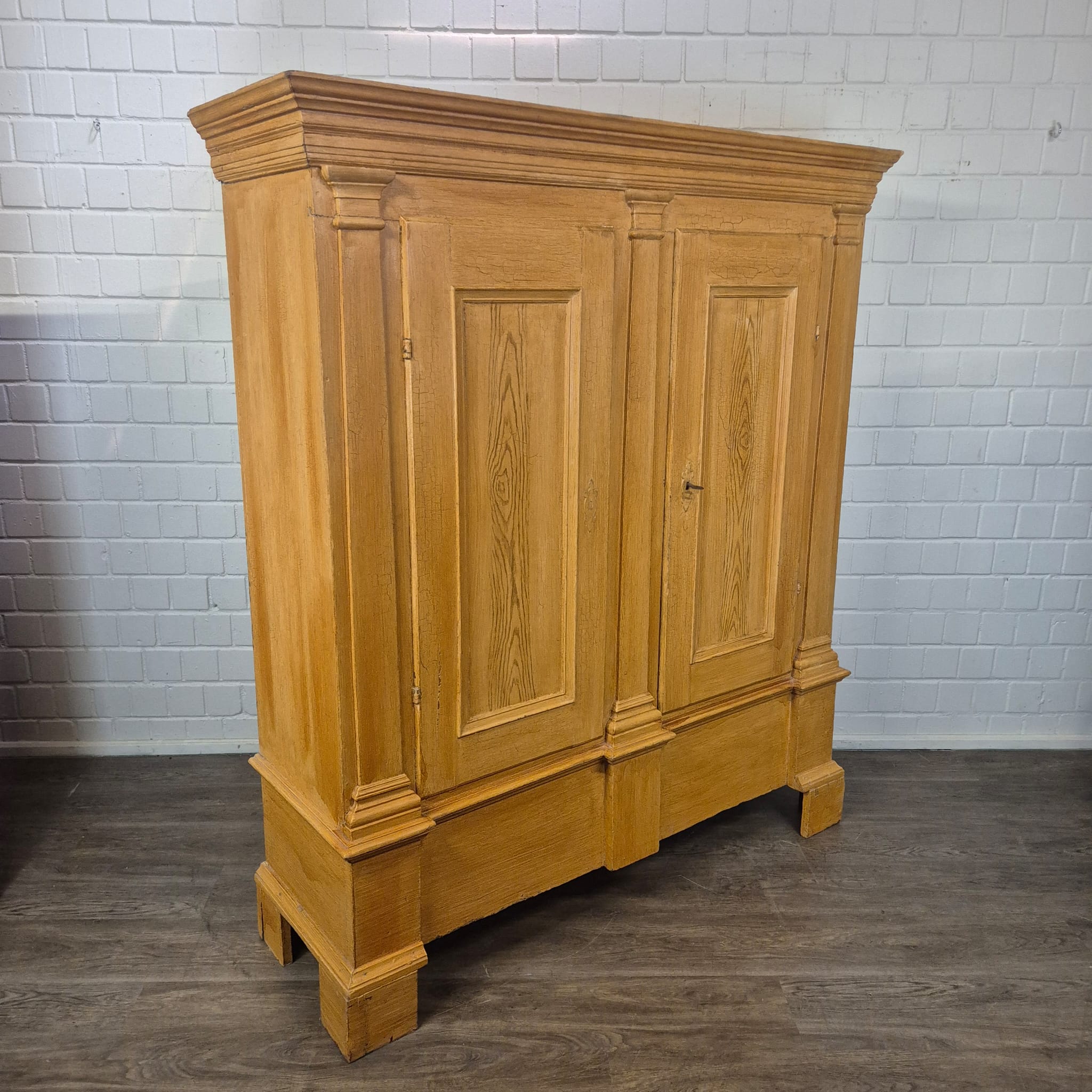 Kast Kledingkast Laatbarok Classicisme 1780 Eiken - Afbeelding 4