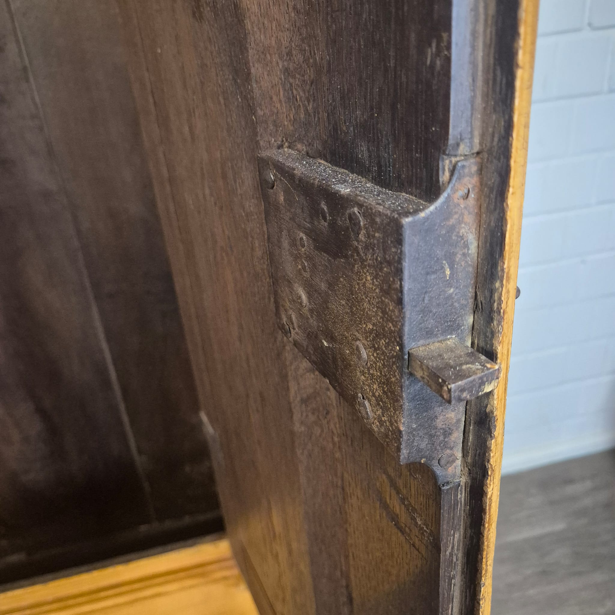 Kast Kledingkast Laatbarok Classicisme 1780 Eiken - Afbeelding 15
