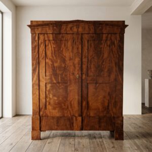 Kledingkast Kast Biedermeier 1840 Mahonie