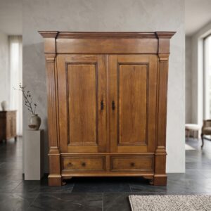 Kledingkast Biedermeier 1830 Eiken