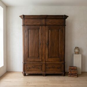 Kast Kledingkast Laat Barok 1810 Eiken