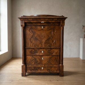 Secretaire Biedermeier 1840 Mahonie