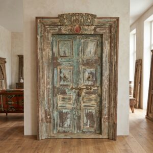 Voordeur Huisdeur Antiek 1880 Teak