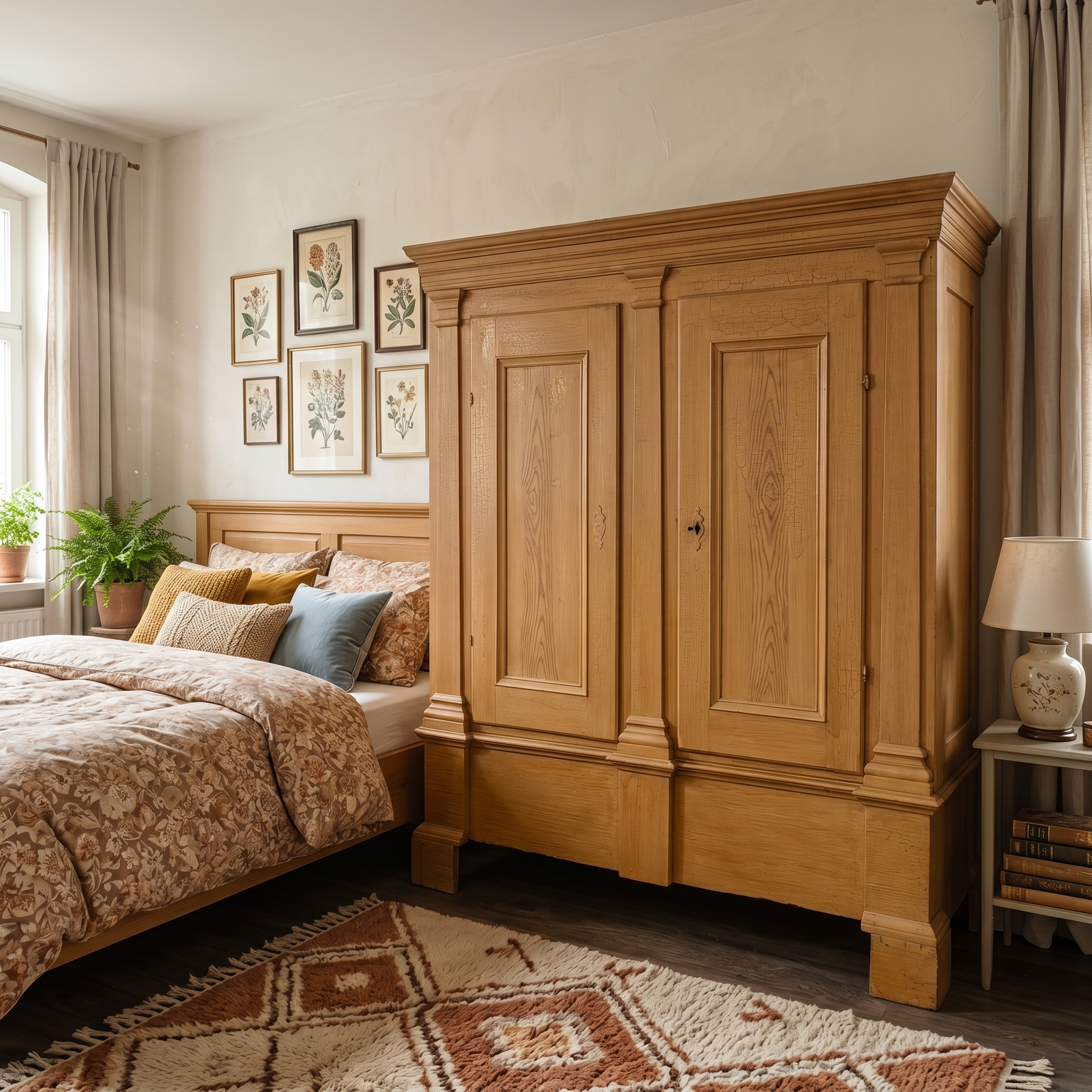 Kast Kledingkast Laatbarok Classicisme 1780 Eiken - Afbeelding 2