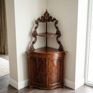 Hoekkast Biedermeier 1850 Mahonie
