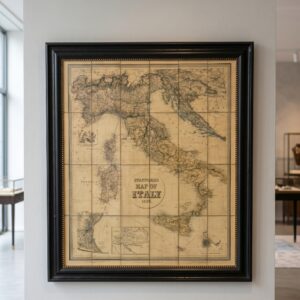 Maitland-Smith Wanddecoratie Landkaart 1,40 m