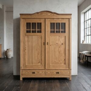 Kast Kledingkast Jugendstil 1900 Grenen