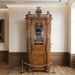 Symphonion Muziek-Automaat Staande Speeldoos Gründerzeit 1895 Eiken