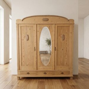 Kast Kledingkast Jugendstil 1900 Grenen