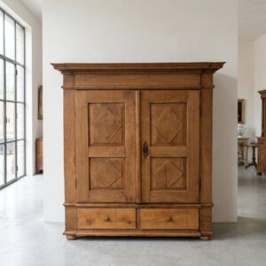Kledingkast Biedermeier 1830 Eiken