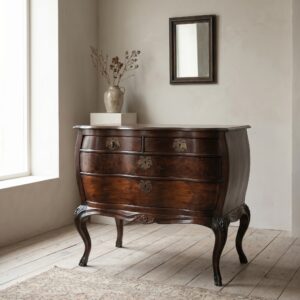 Commode Laat barok / Rococo 1750 Noten