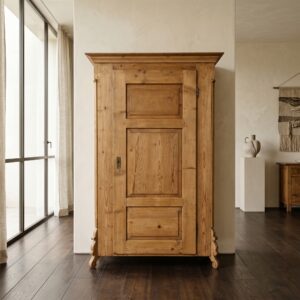 Kledingkast  Biedermeier 1850 Grenen