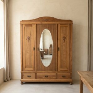 Kast Kledingkast Jugendstil 1910 Grenen
