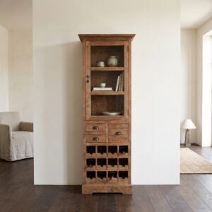 Wijnkast Teak 0,70 m