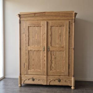 Kledingkast Kast Biedermeier 1840 Grenen
